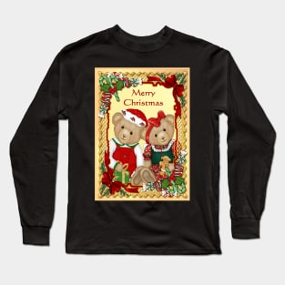 Sweet Christmas Bears Long Sleeve T-Shirt